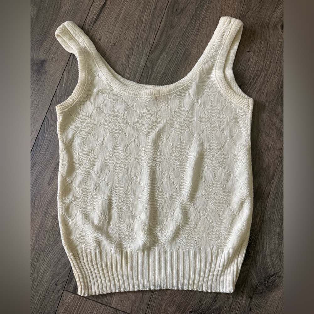 Vintage 60’s Pearl Cream Women's Sweater
